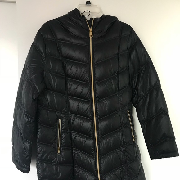calvin klein mid length down coat